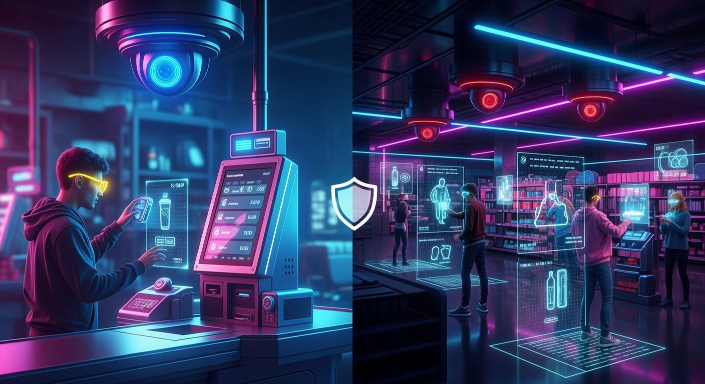 Advanced computer vision technology enhances retail security with smart surveillance and real-time monitoring, ensuring safety and efficiency in modern stores.