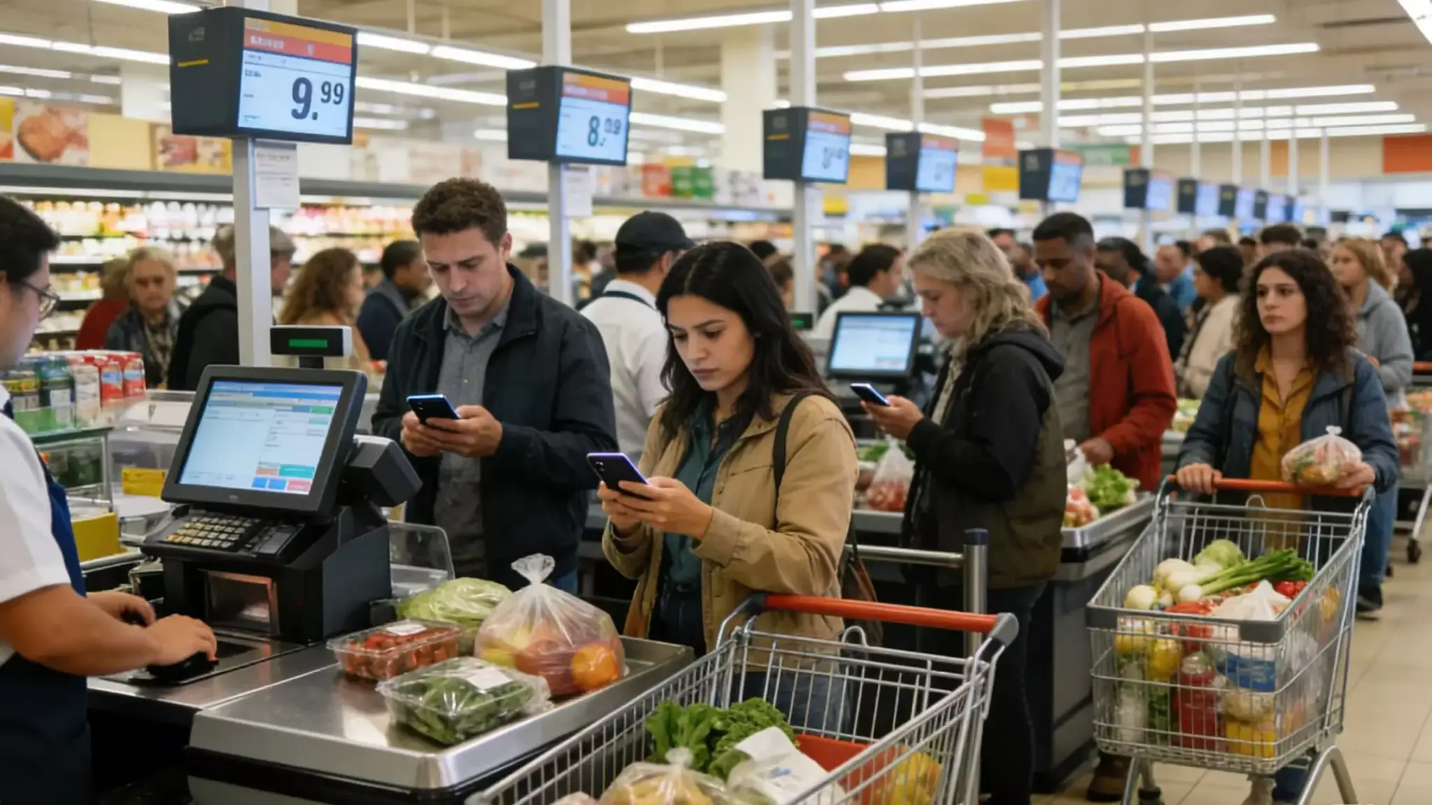 Busy Supermarket Busy supermarket