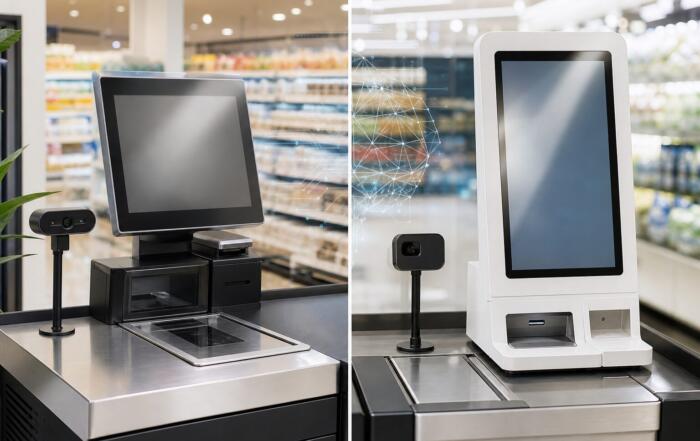 Windows pos terminal and android self-checkout kiosk running local ai loss prevention with compact usb cameras
