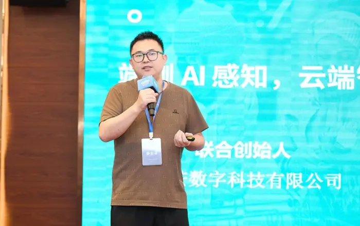 Winmore digital co founder delivering a smart retail ai keynote