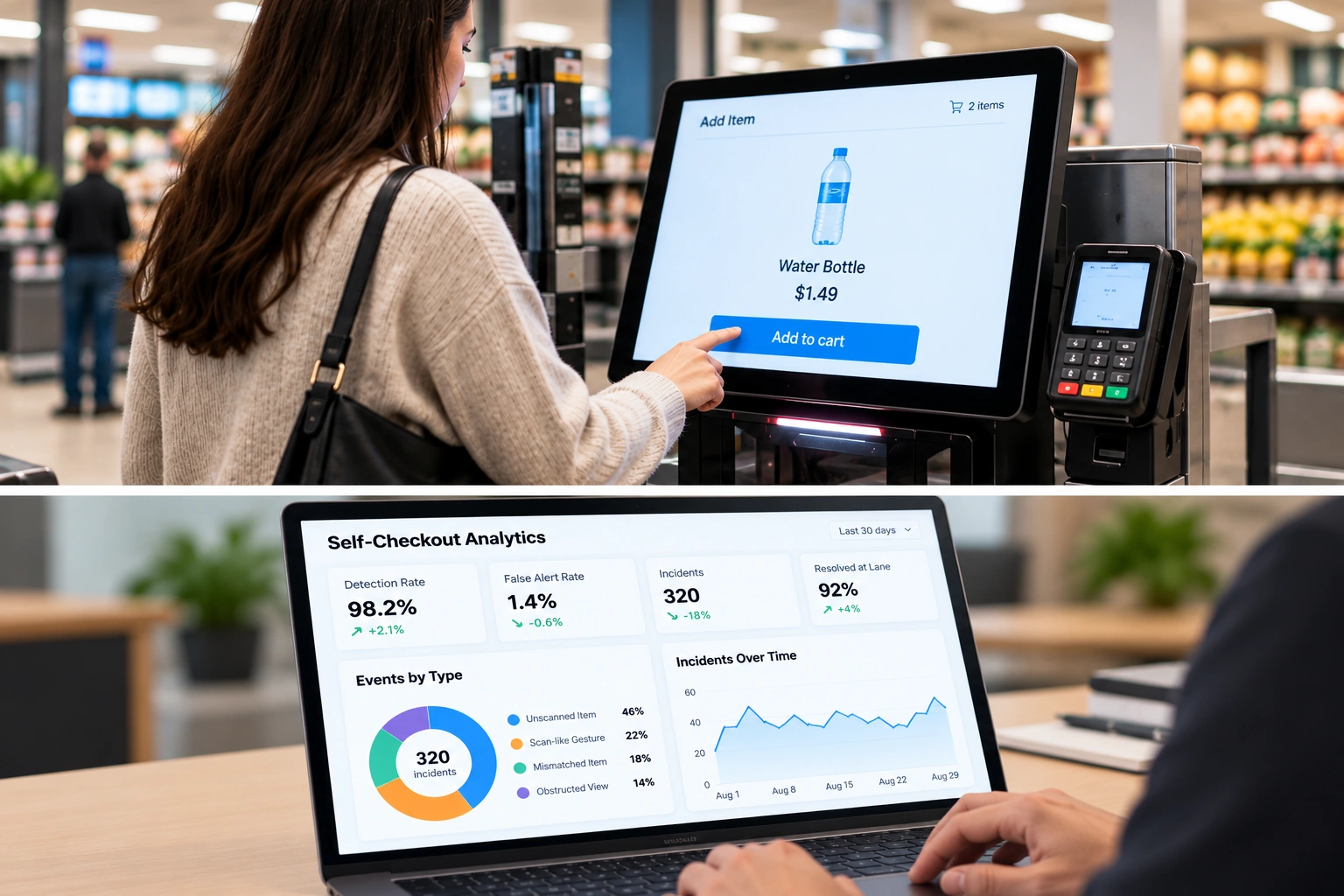 4 Idetector Ai Self Checkout Monitoring And Loss Prevention Analytics Dashboard Idetector ai self checkout monitoring and loss prevention analytics dashboard